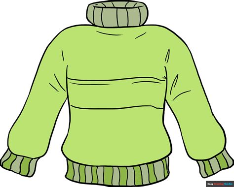 Simple Step-by-Step Sweater Drawing Tutorial